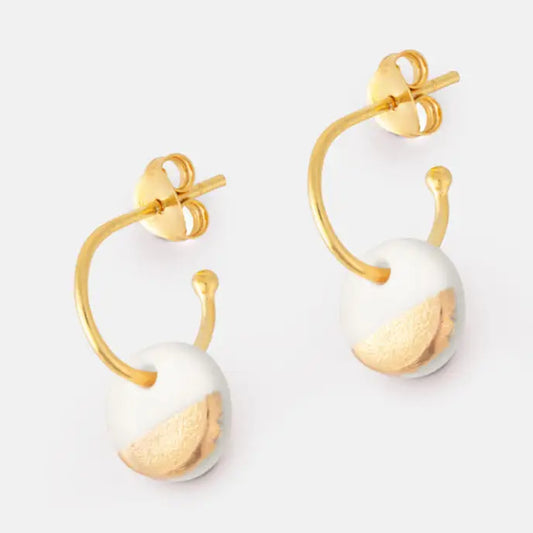 Matte Gold Dipped Earrings