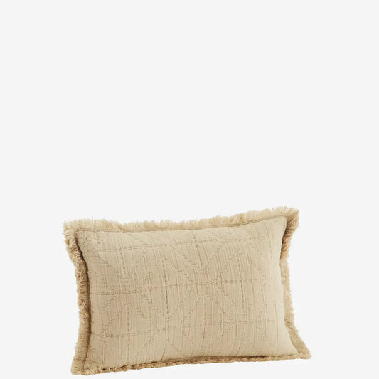 Embroidered Cushion | Powder