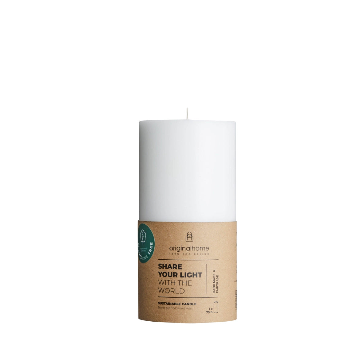 Pillar Candle 15cm | White