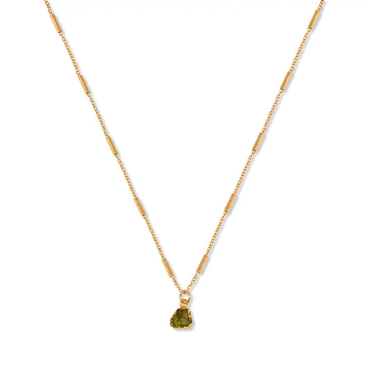 18ct Gold Peridot Necklace