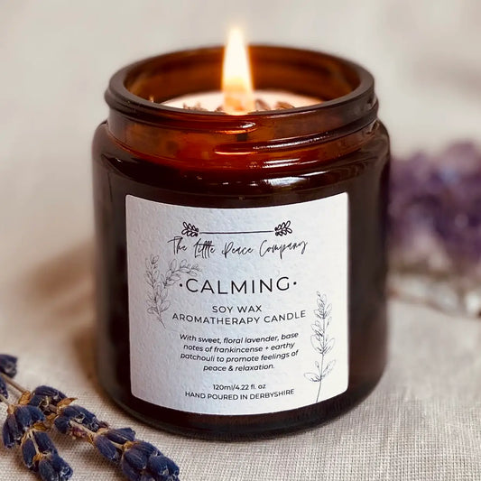 Calming Scented Soy Wax Candle 120ml