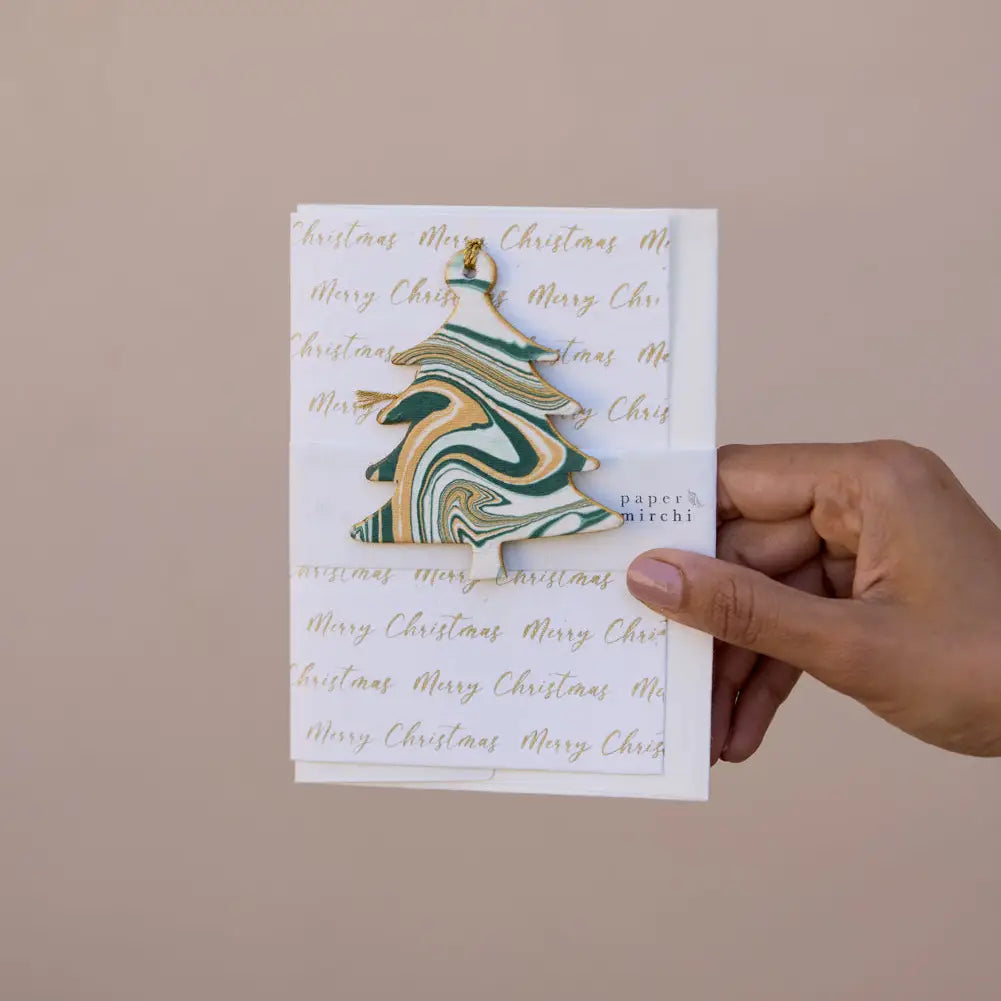 Keepsake Ornament Greeting Card - Merry Christmas
