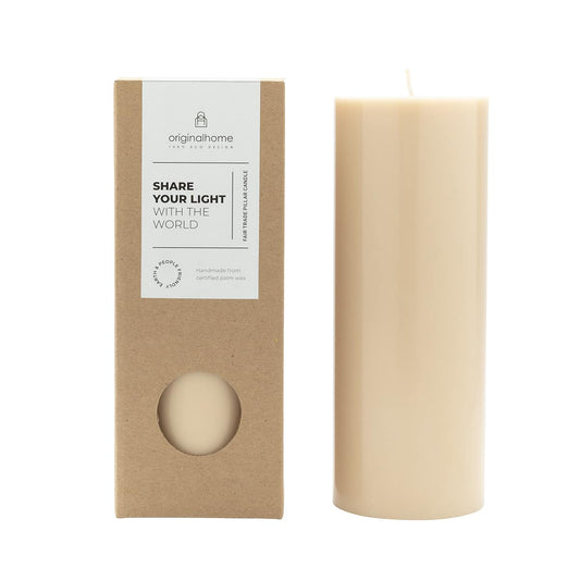 Pillar Candle 20cm | Beige