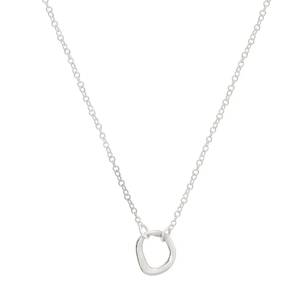Sculpted Circle Chain | Silver