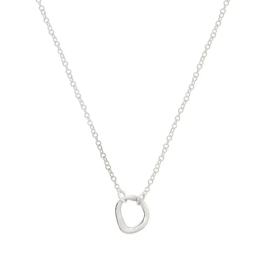 Sculpted Circle Chain | Silver