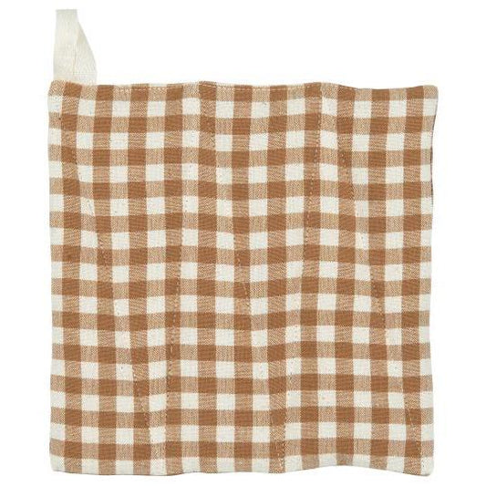 Pot Holder Brown Check