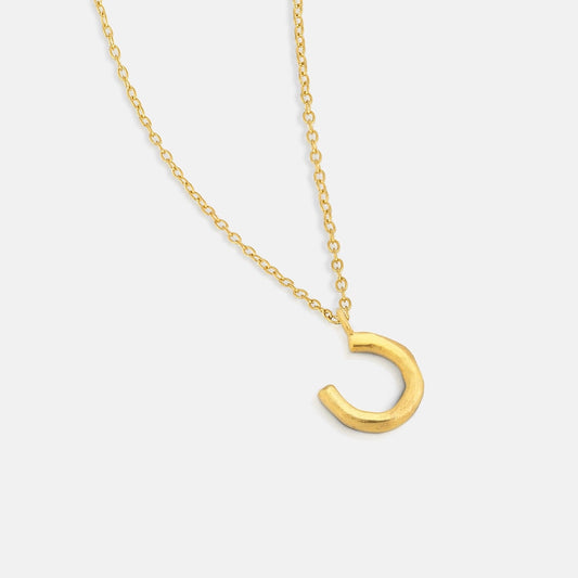 Gold Horseshoe Necklace