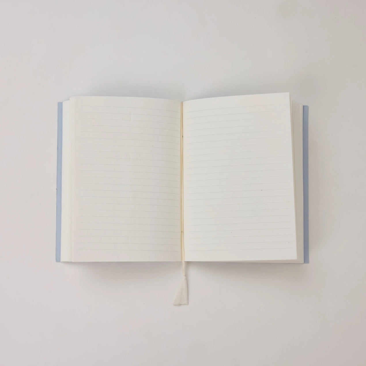 Block Printed Ruled Notebook (A5) - Song Birds Blue Stone