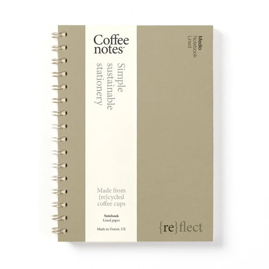 Lined Wirebound Notebook | Camel | Medio