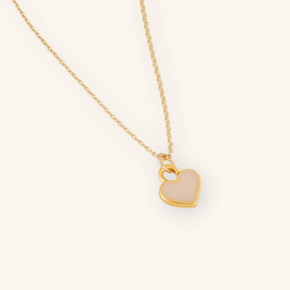 Latte Heart Necklace