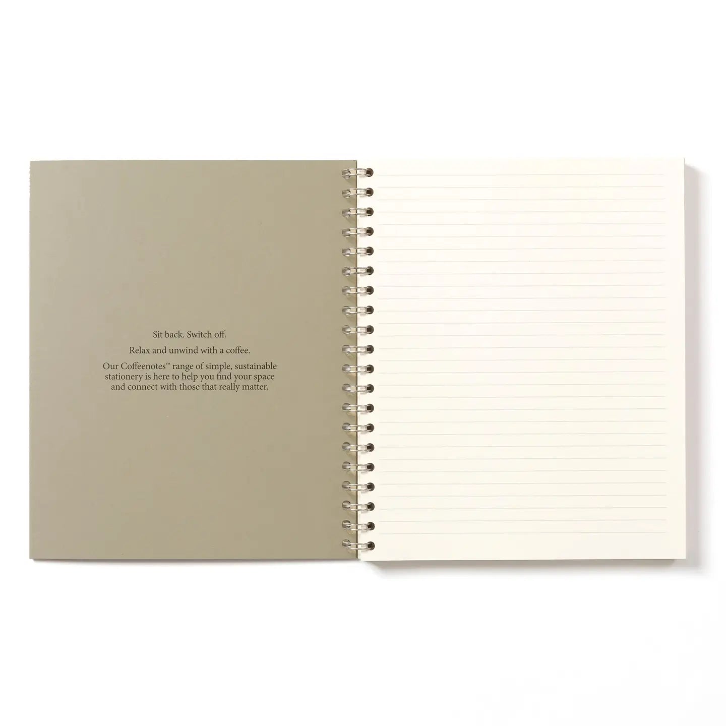 Lined Wirebound Notebook | Camel | Medio