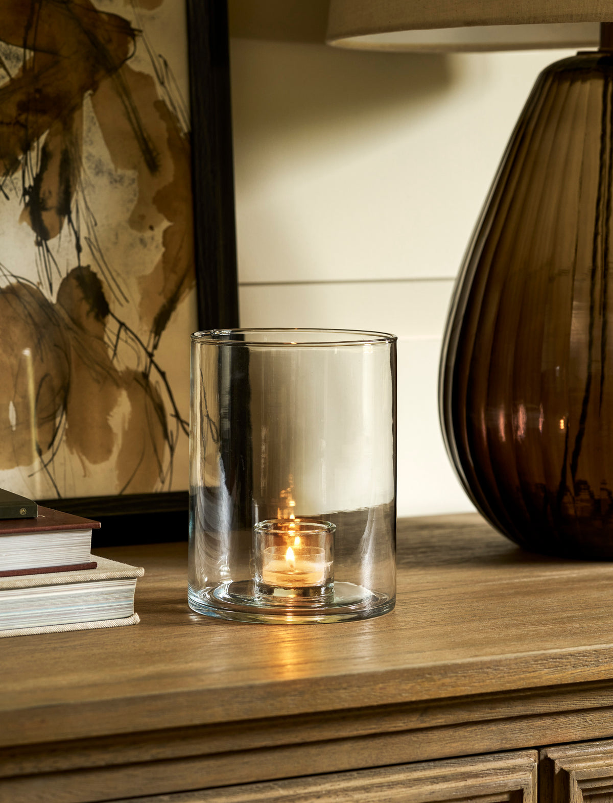 Glass Tealight Holder | Large