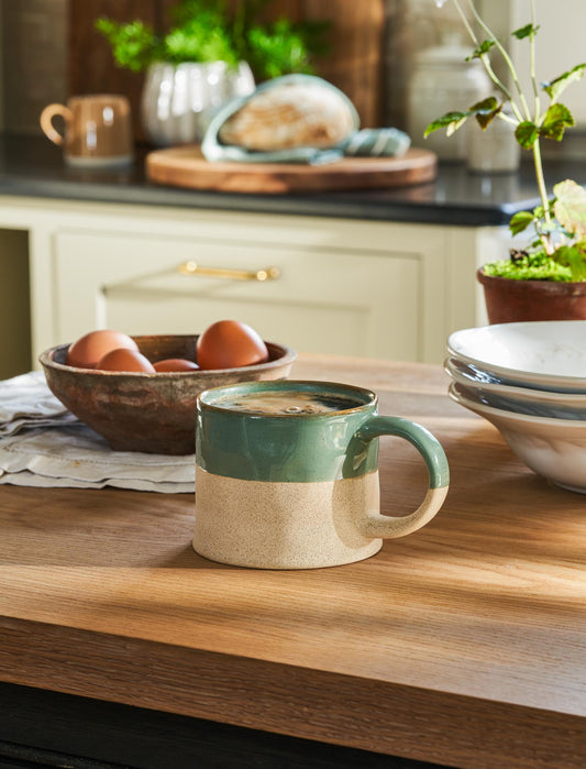 Half Glazed Mug | Green