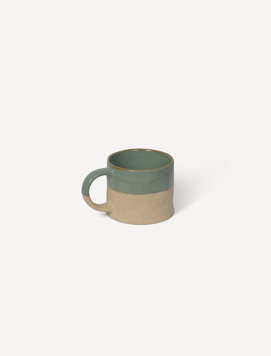 Half Glazed Mug | Green