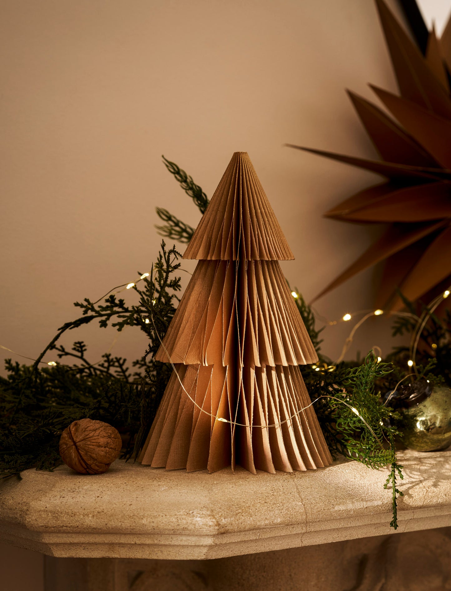 Paper Christmas Tree | Truffle Gold