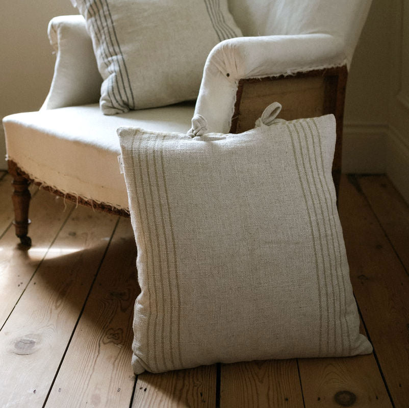 Stripe Cushion | Antique Cream