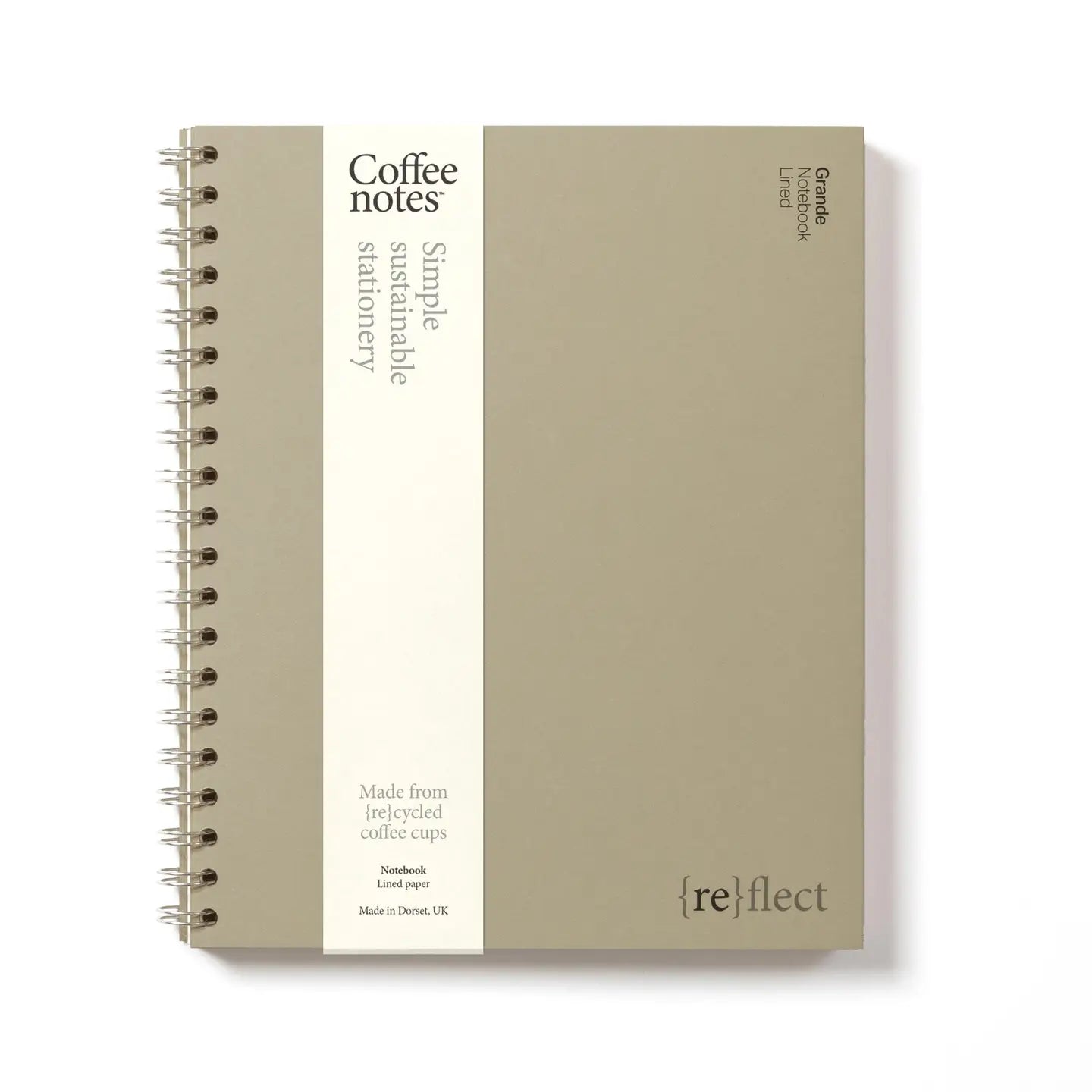 Lined Wirebound Notebook | Camel | Grande