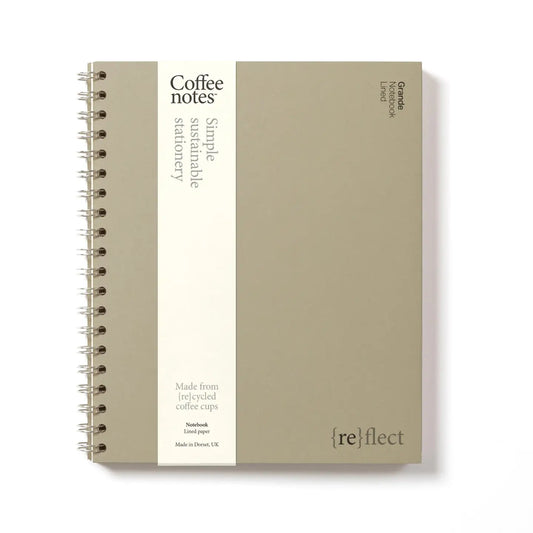 Lined Wirebound Notebook | Camel | Grande