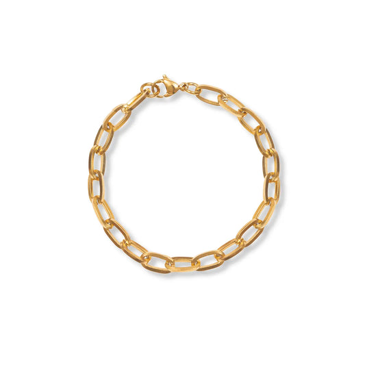 Chunky Cable Chain Bracelet | Gold