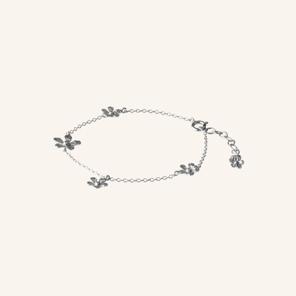 Wild Poppy Bracelet  | Silver