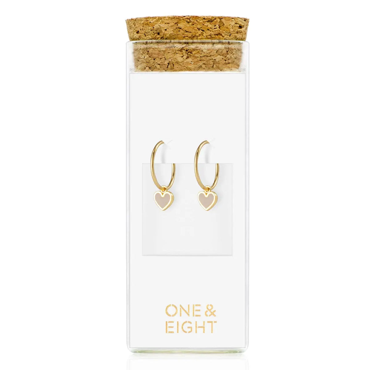 Latte Heart Earrings