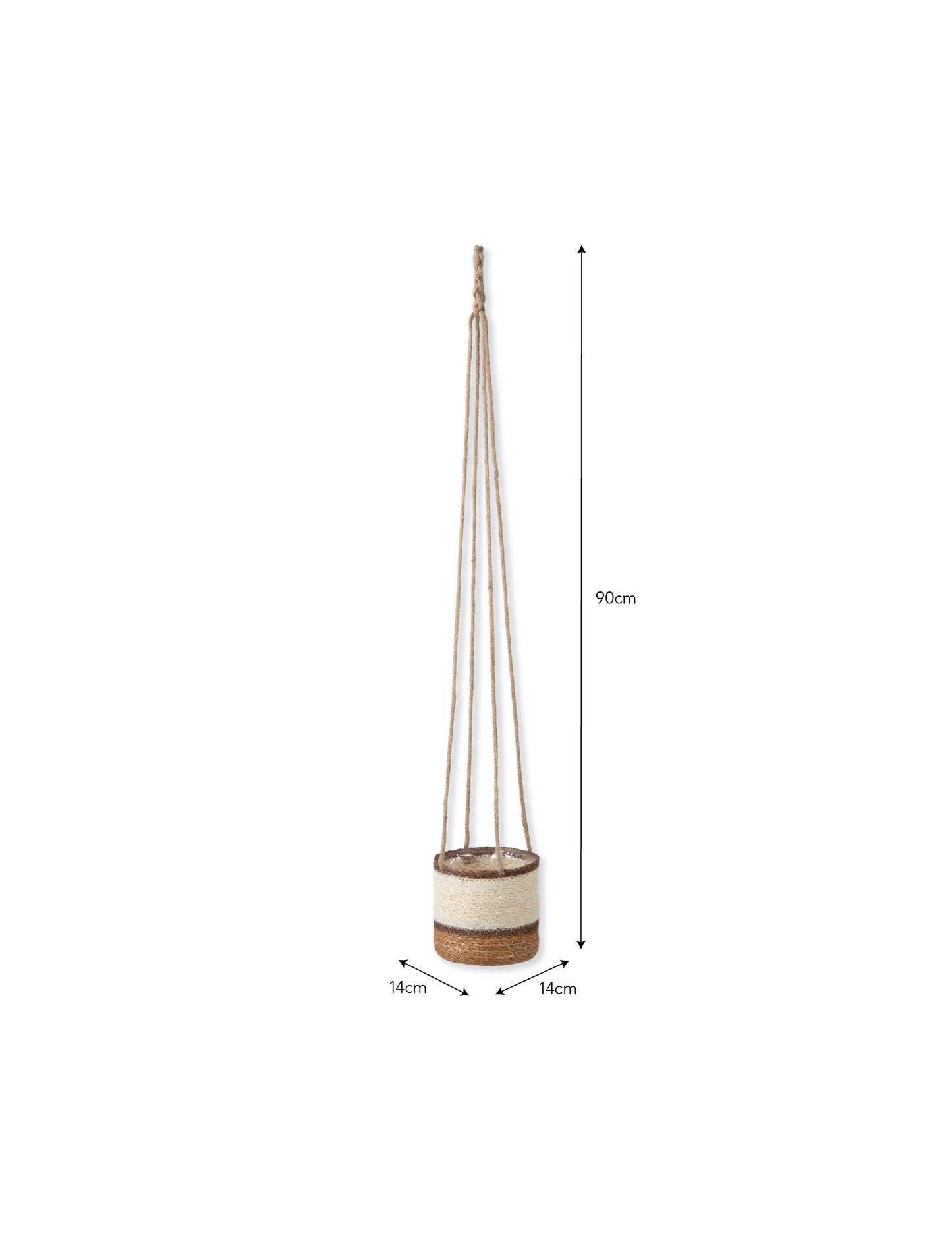 Hanging Pot Multi Stripe 14cm