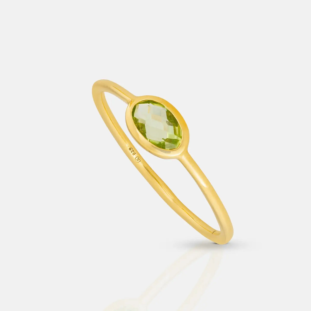 Olive Crystal Ring