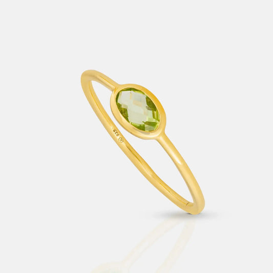 Olive Crystal Ring