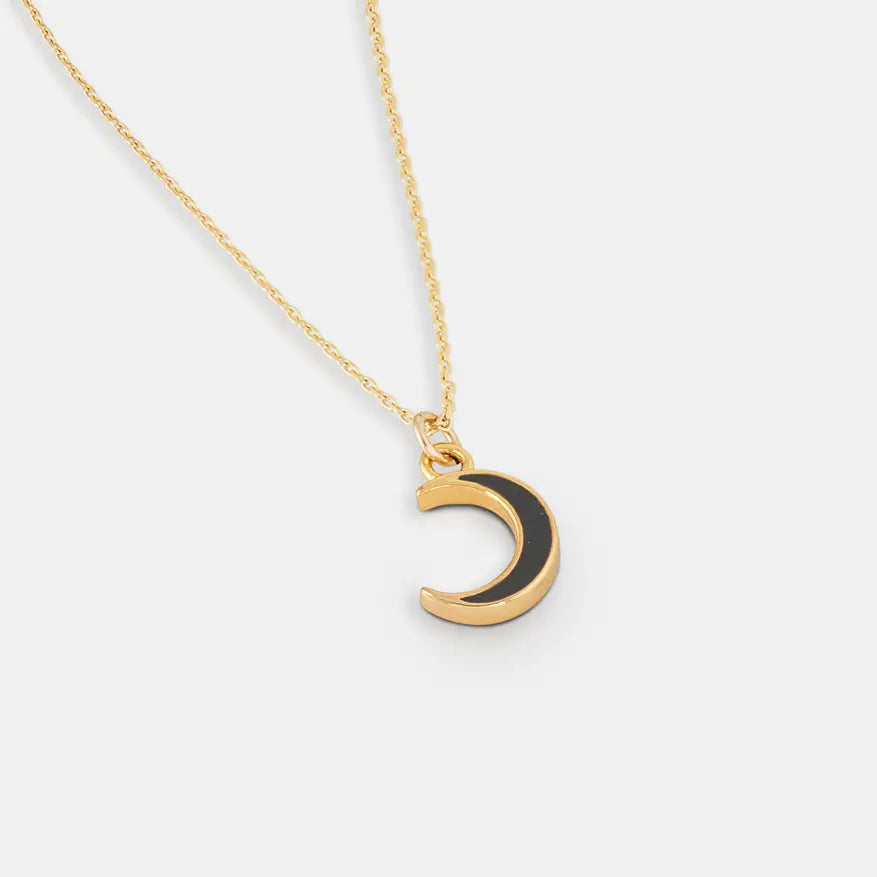 Slate Moon Necklace
