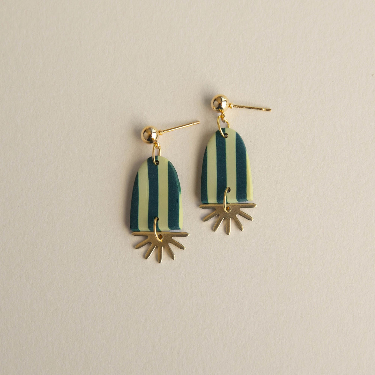 Sunny Stripe Drop Earrings | Forest + Apple
