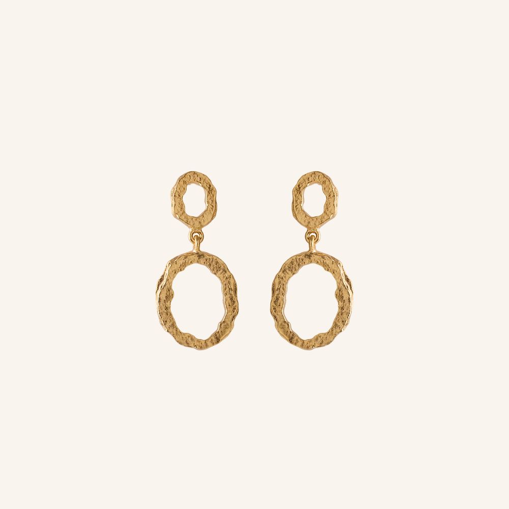 Shadow Storm Earrings | Gold