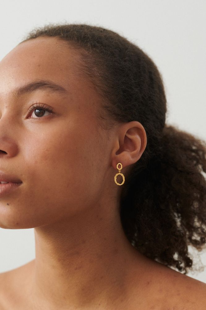 Shadow Storm Earrings | Gold