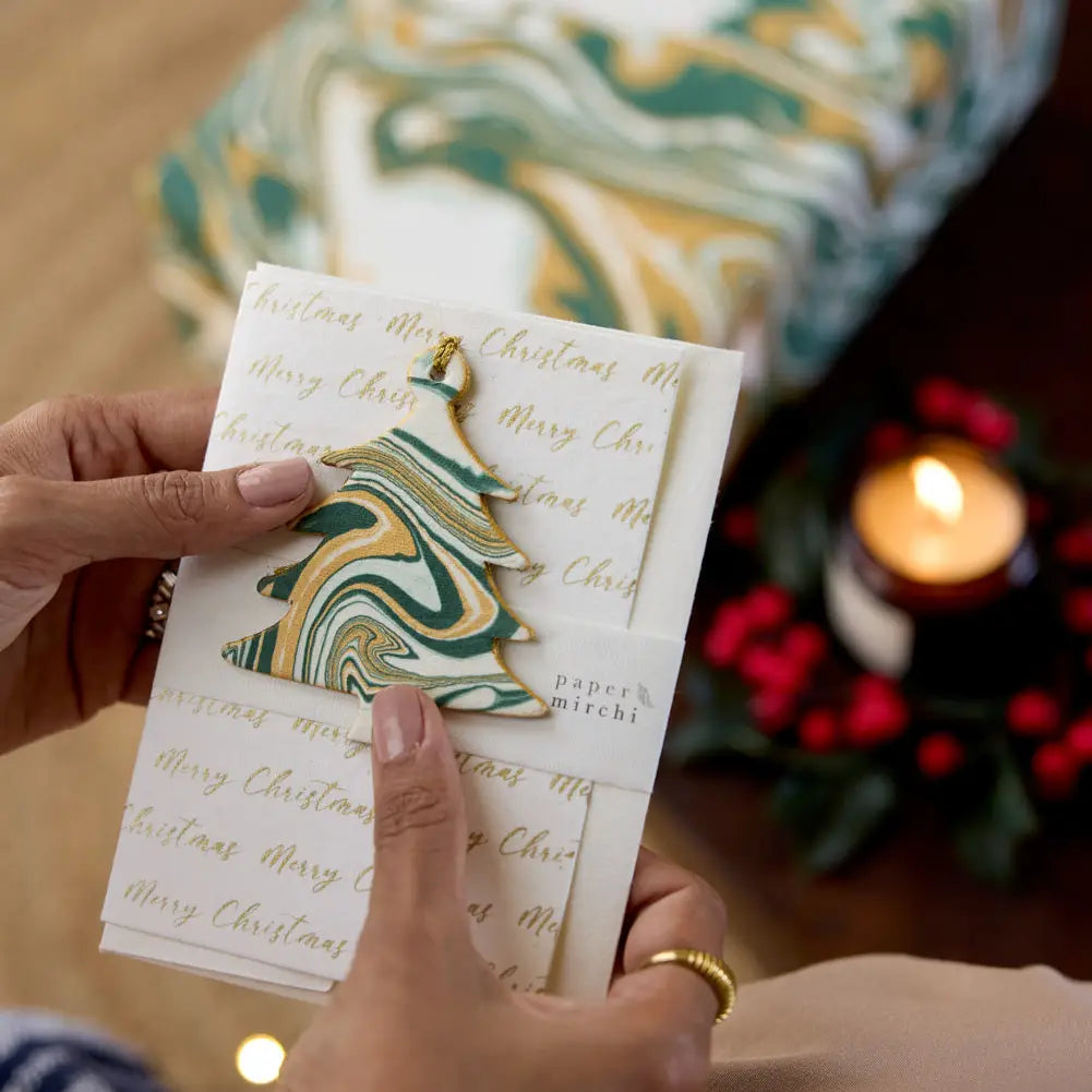 Keepsake Ornament Greeting Card - Merry Christmas