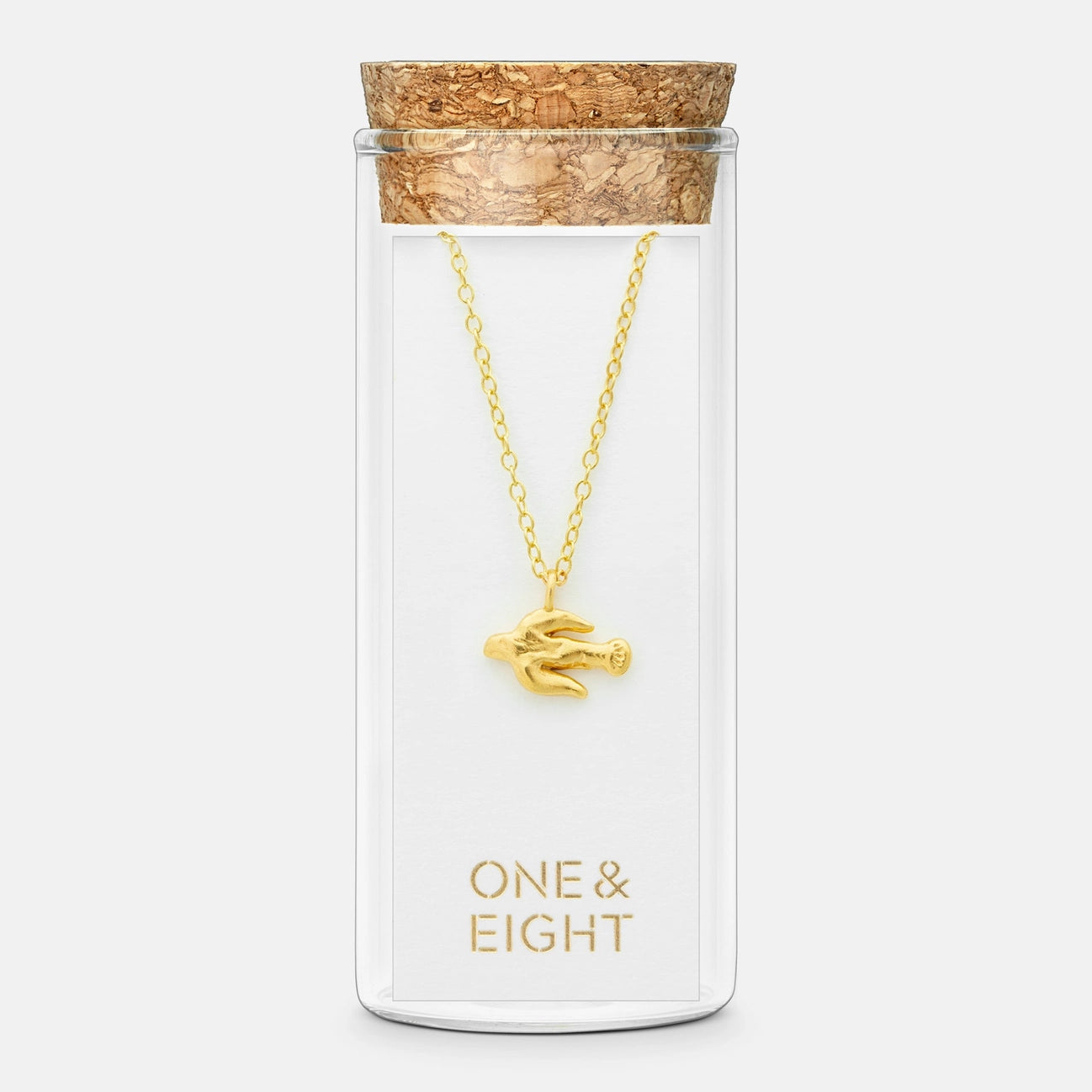 Gold Peace Dove Necklace