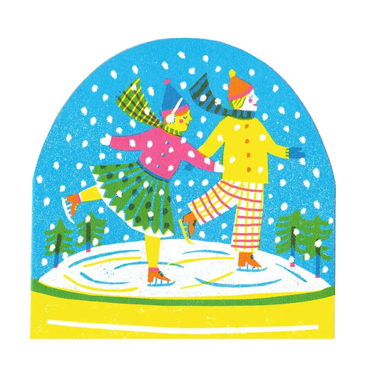 Ice Skaters Snowglobe