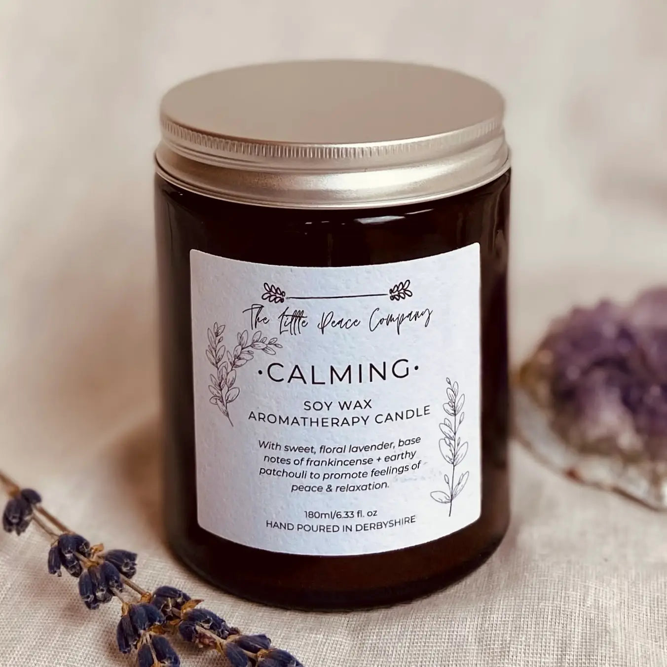 Calming Scented Soy Wax Candle 180ml