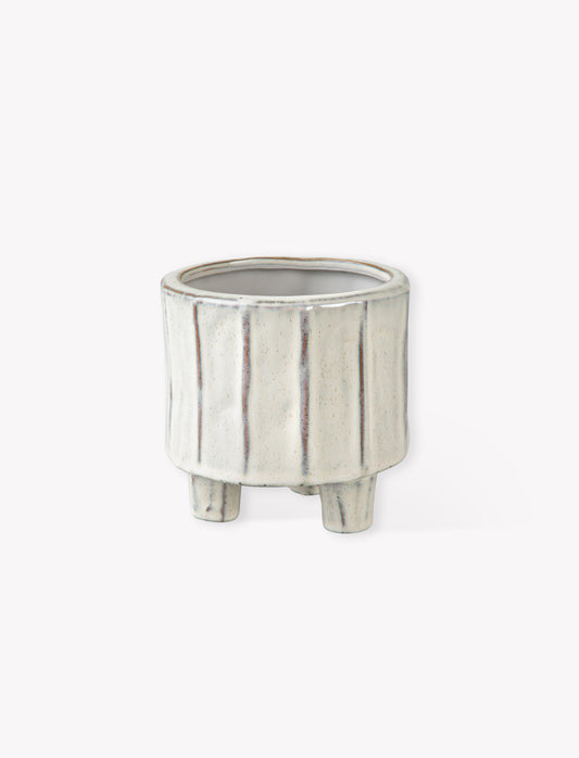 Stoneware Pot with feet