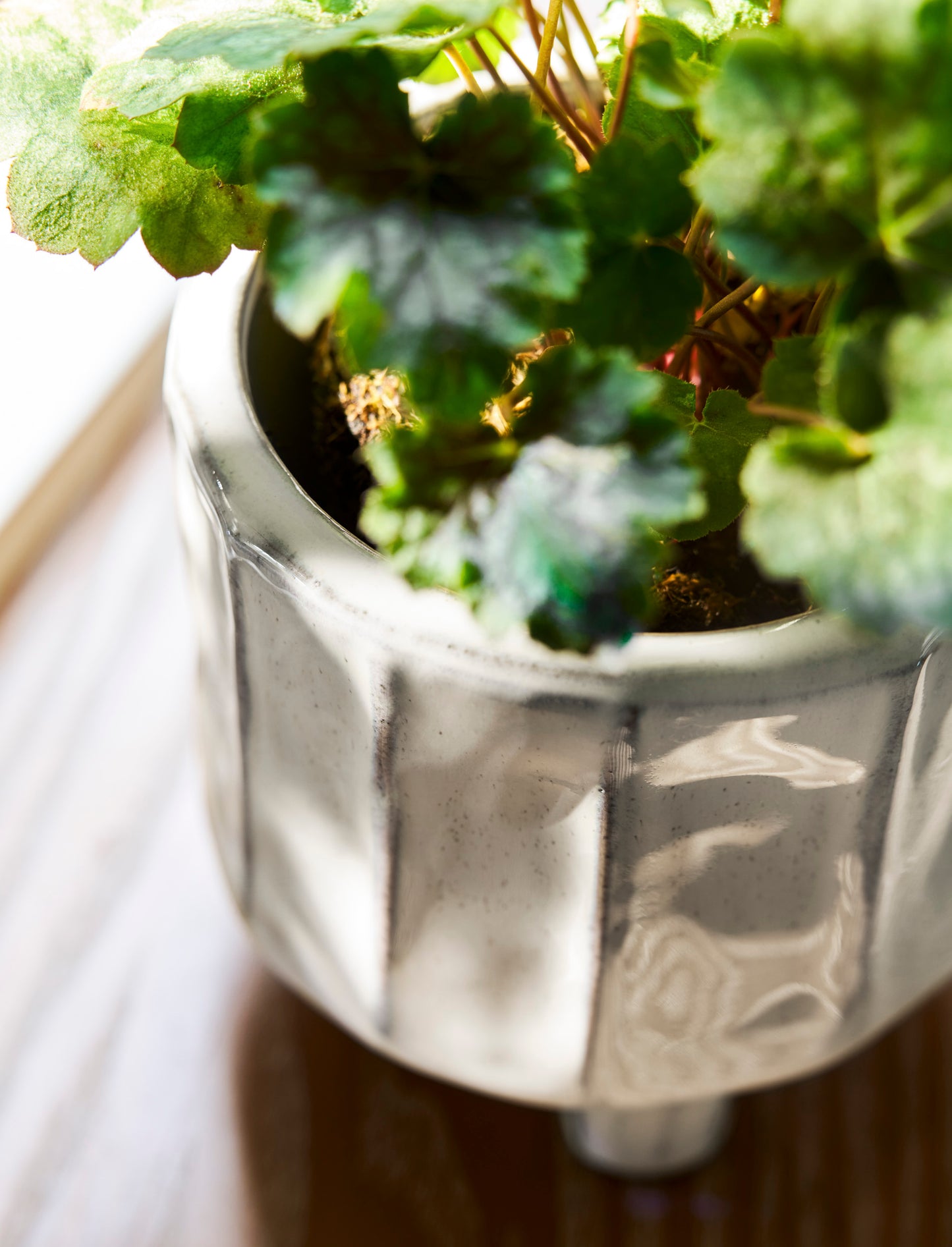 Stoneware Pot with feet
