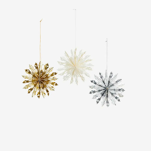 Hanging Paper Snowflakes