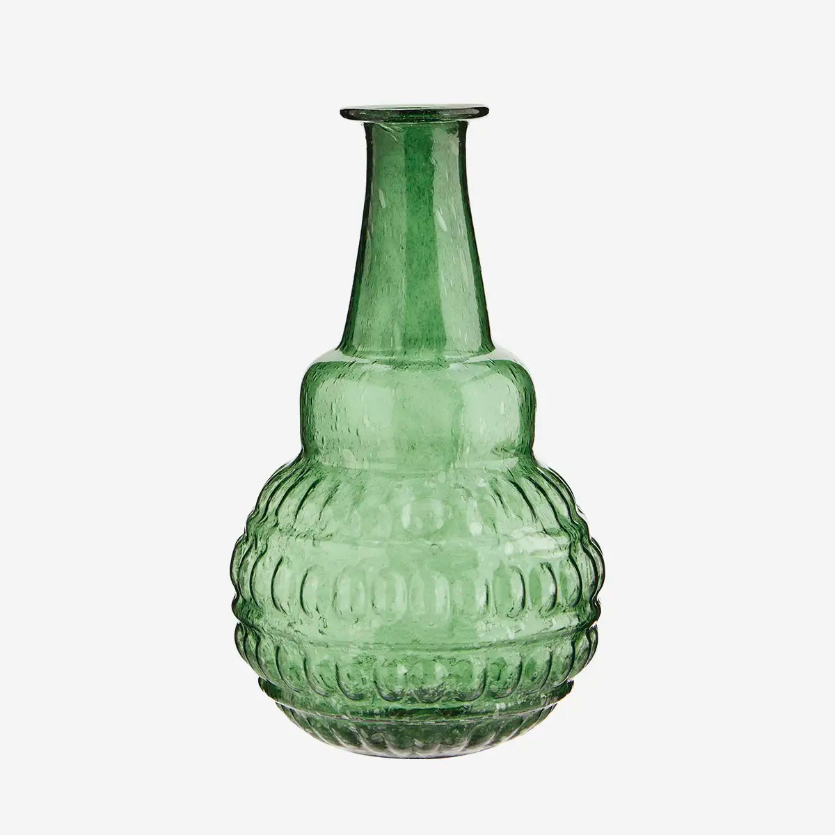 Recycled glass vase
