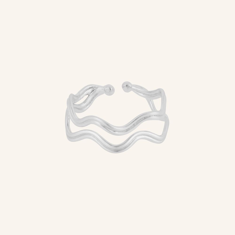 Double Wave Ring | Silver