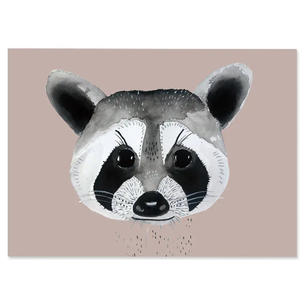 Raccoon Postcard