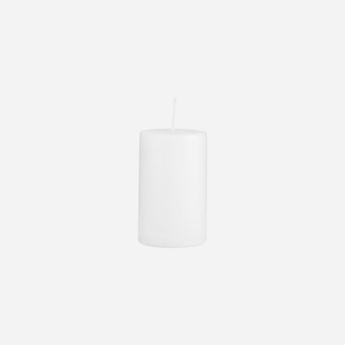 Pillar Candle, White, 10cm