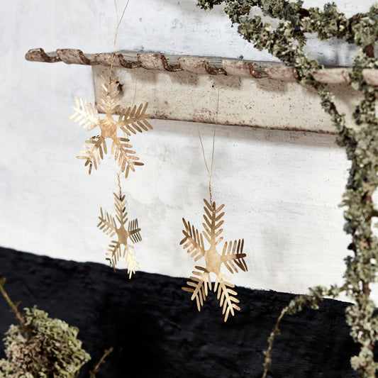 Brass Ornament, Snowflakes