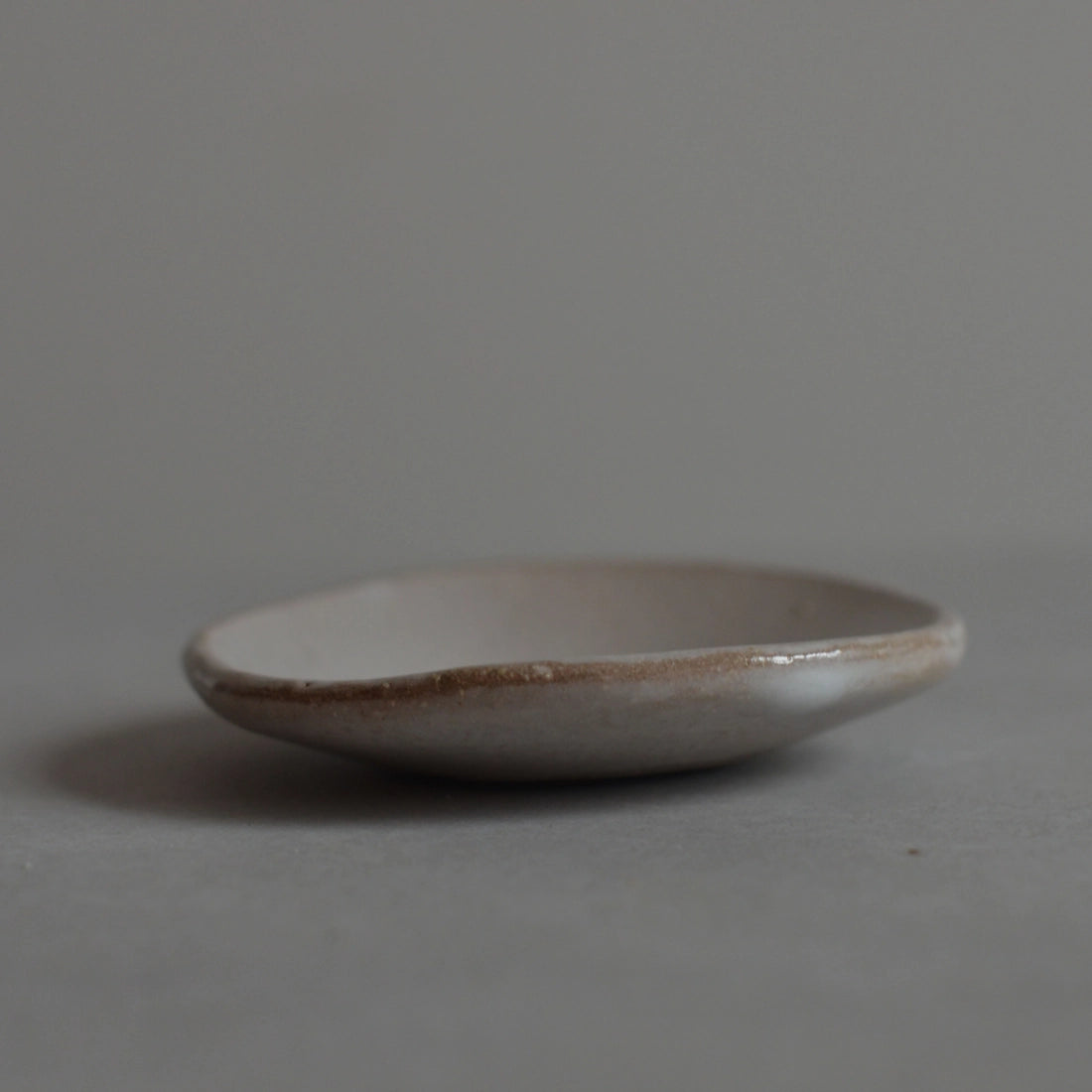 Ceramic Incense Holder Plate | Light Grey