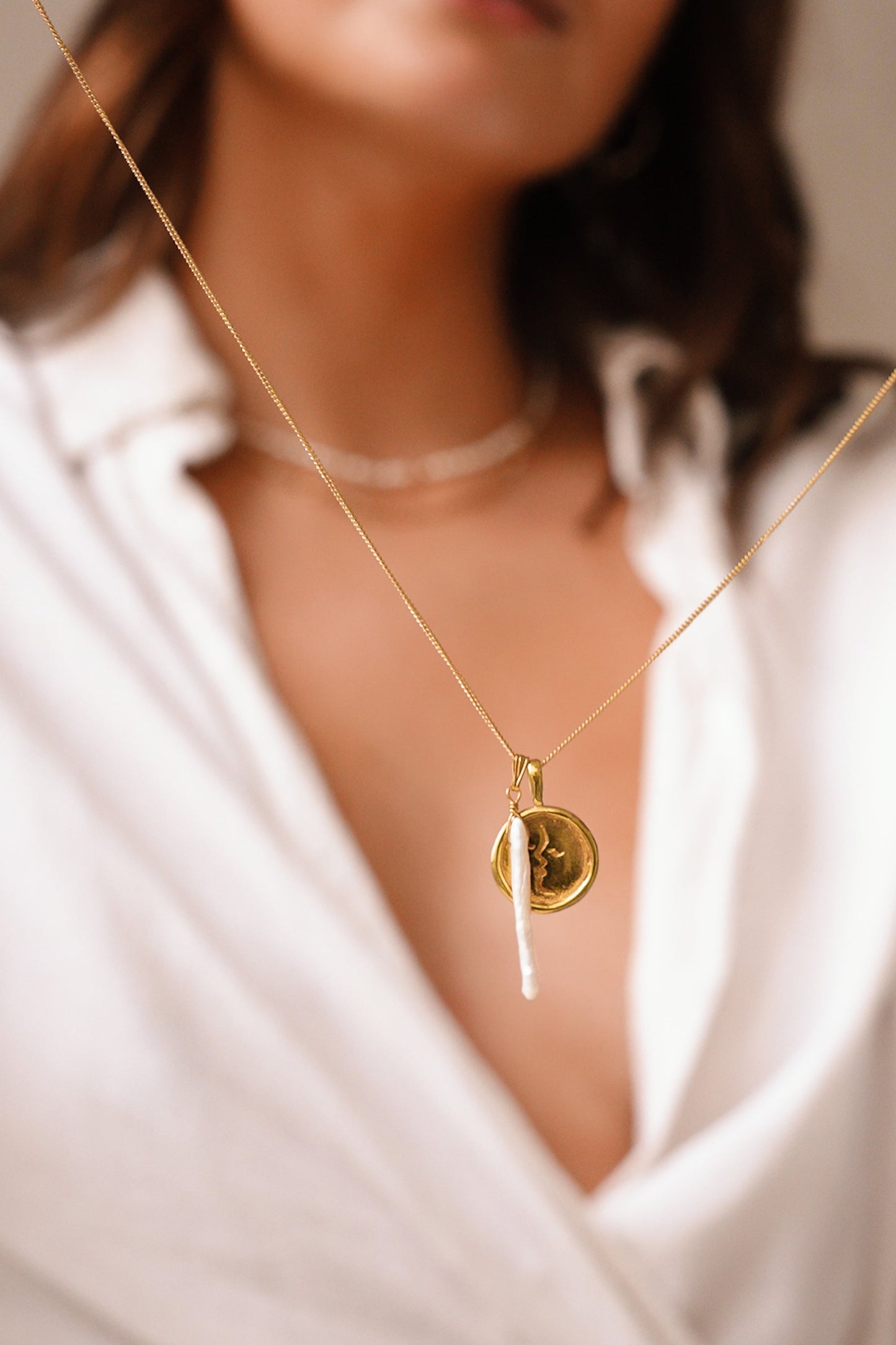 Blanche Pendant | Gold