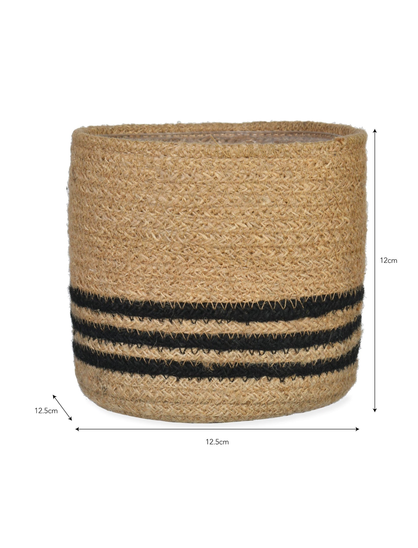 Striped Woven Plant Pot