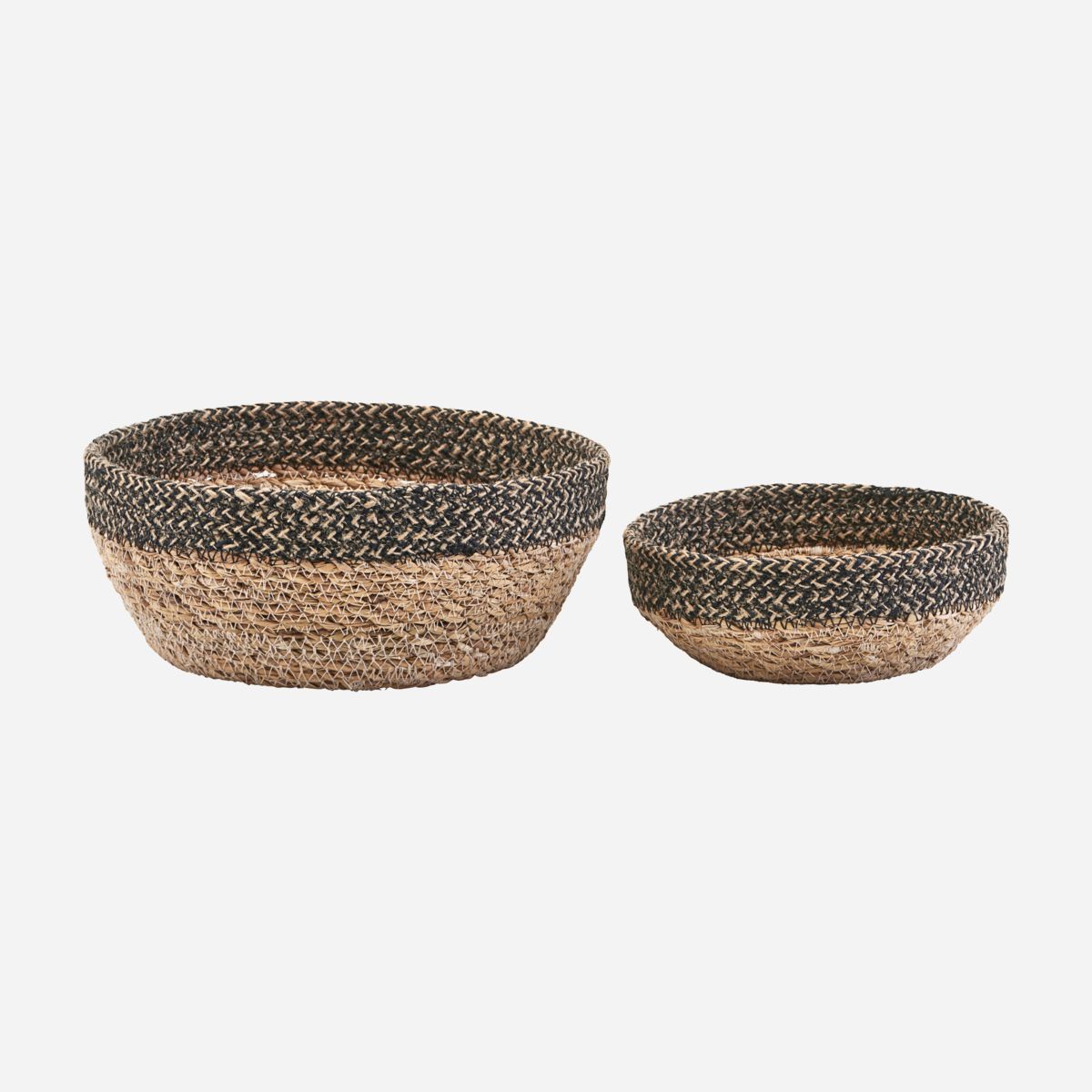 Basket, Bowl, Black/Natural