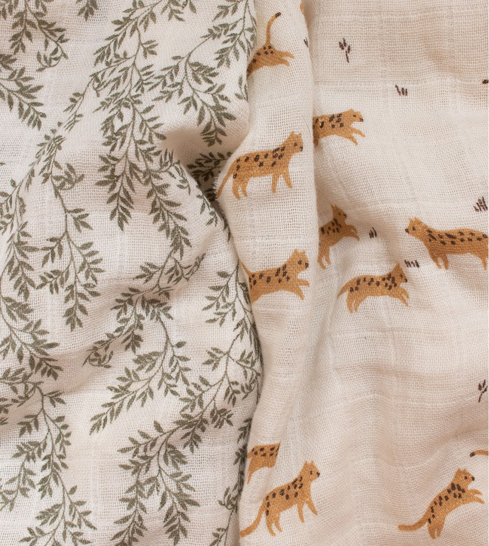 Muslin Cloth | Bay Leaves Print