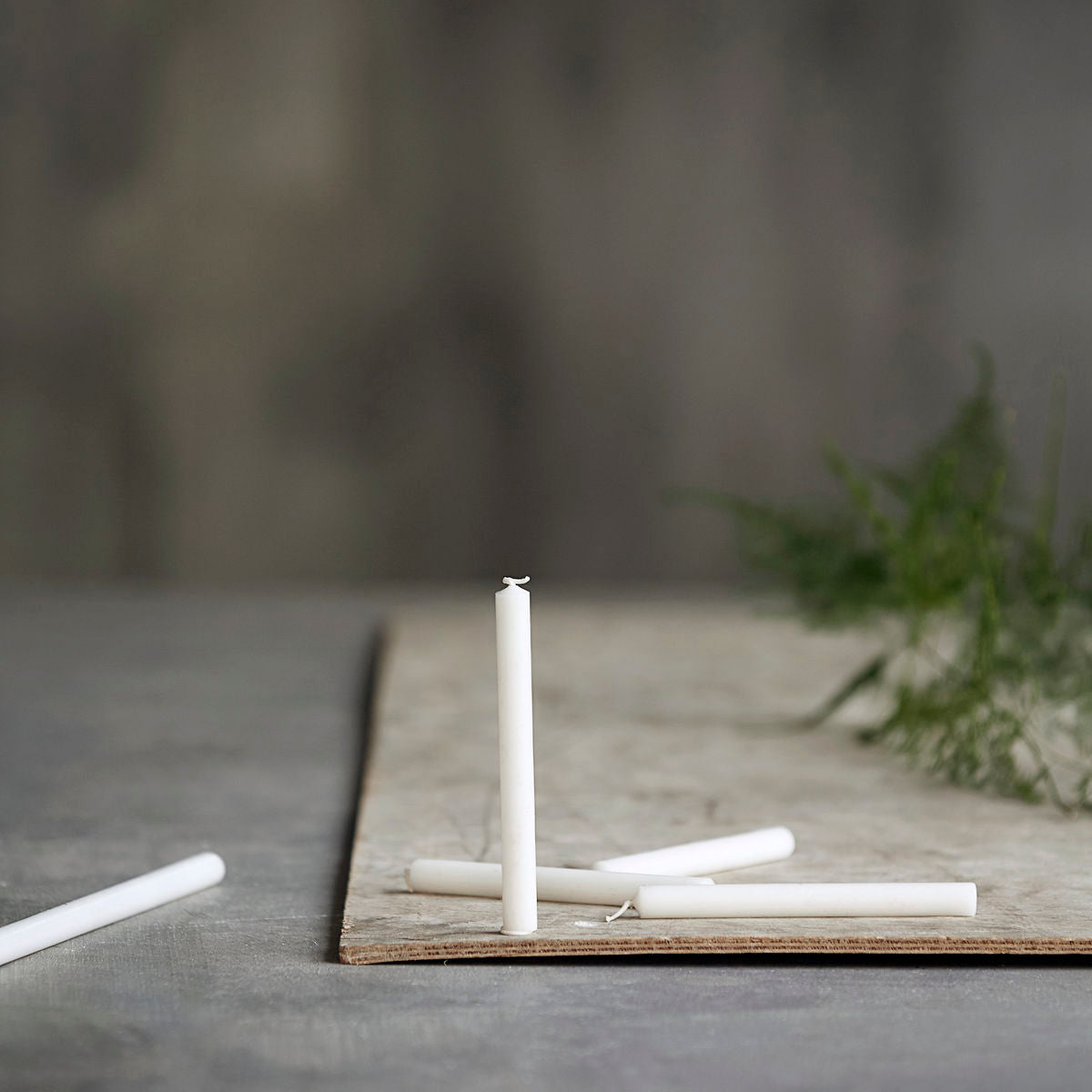 Pencil candle, small | White